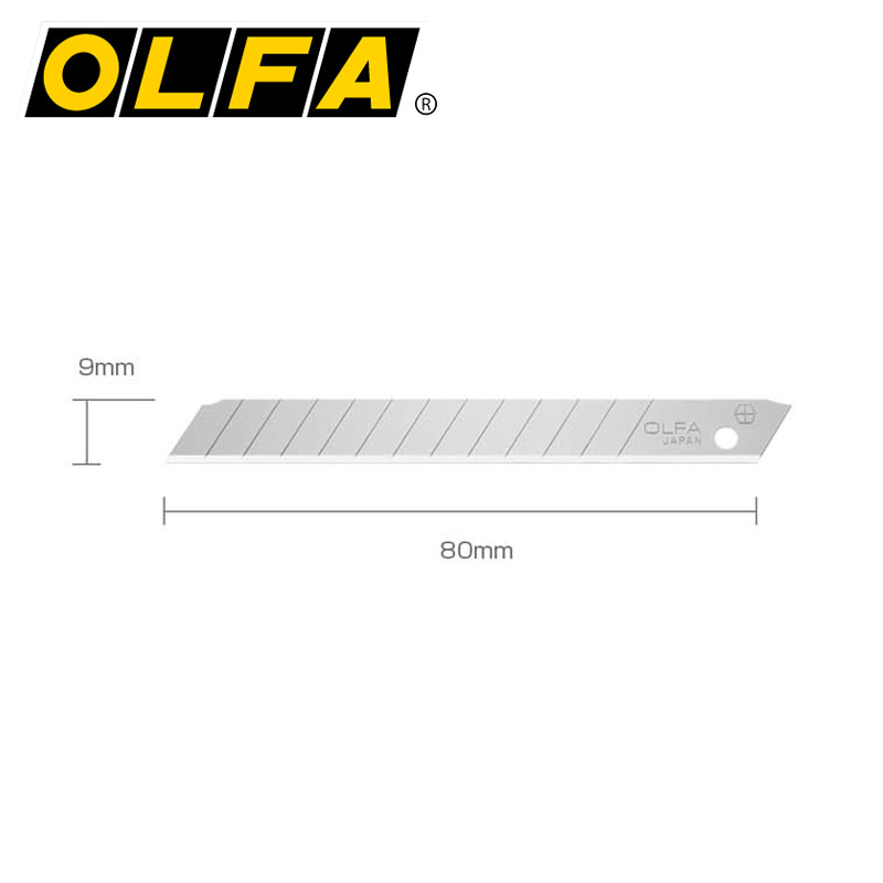 日本OLFA小号美工刀180BLACK金属9mm贴膜壁纸切割墙纸裁纸刀