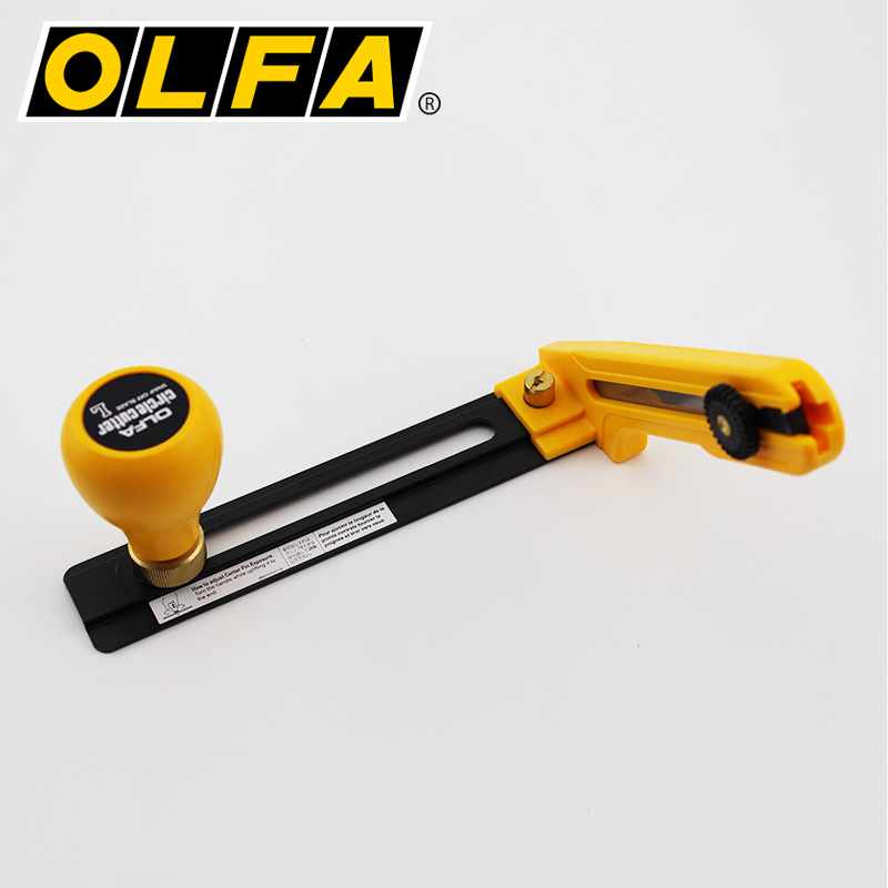 日本OLFA大型圆规刀圆形工具刀90B可调节切圆刀CMP-2直径7~30cm