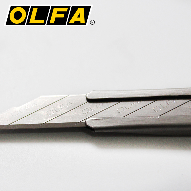 日本OLFA SAC-1不锈钢小型30度角美工刀削笔刀架切割刻刀贴膜专用刀