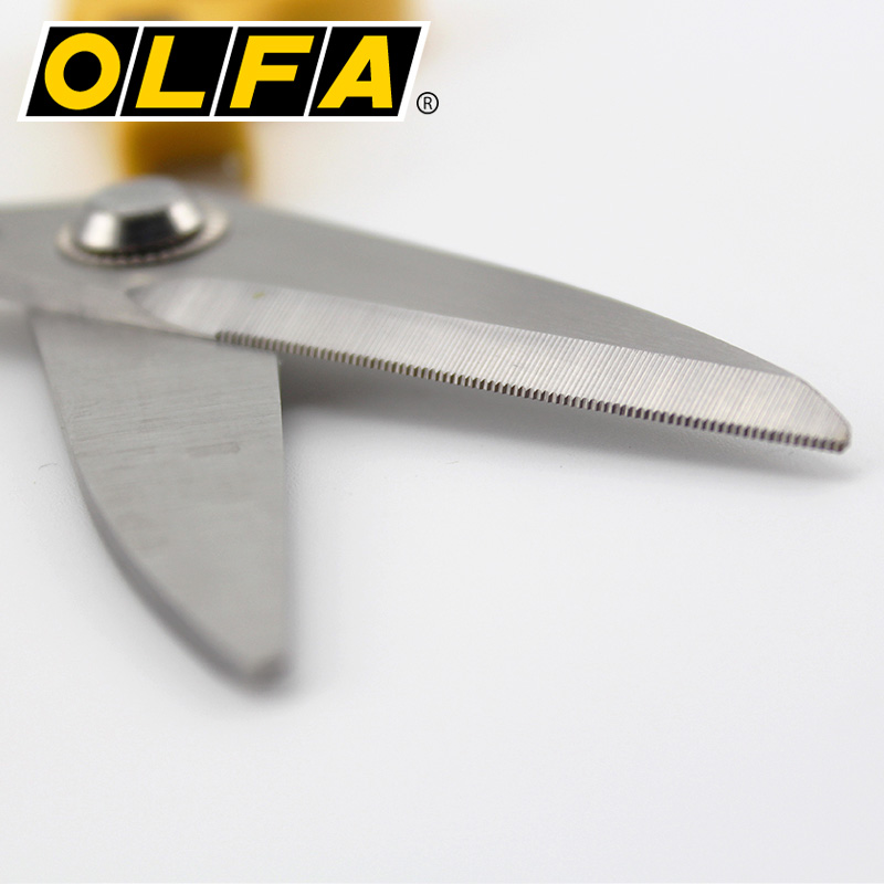 日本OLFA小型多用途剪刀防滑锯齿状SCS-1 家用厨房剪刀